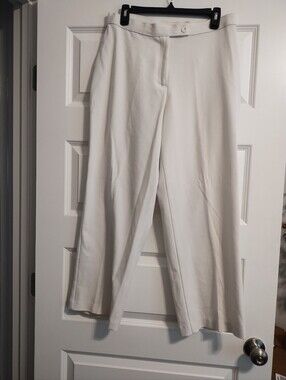 5/$25 Kim Rogers Women's High-Waist Wide-Leg Pants - White